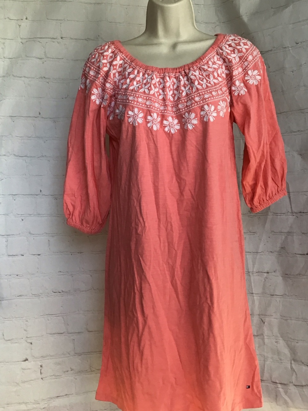 Tommy Hilfiger Coral Embroidered Boho Tunic